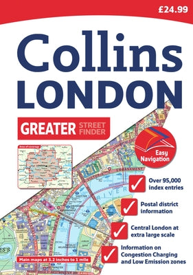 Collins London Greater Street Finder: A4 Edition by Collins Uk