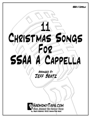 11 Christmas Songs For SSAA A Cappella by Bratz, Jeff