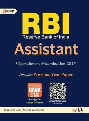 RBI( Reserve Bank of India) ASSISTANT recruitment examination 2015 by Publications, G. K.