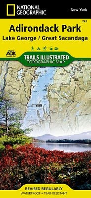 Lake George, Great Sacandaga: Adirondack Park Map by National Geographic Maps