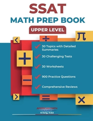 SSAT Upper Level Math Prep Book by Academy, American Math