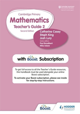 Cambridge Primary Mathematics Teacher's Guide Stage 2 with Boost Subscription by Casey, Catherine