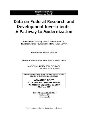 Data on Federal Research and Development Investments: A Pathway to Modernization by National Research Council