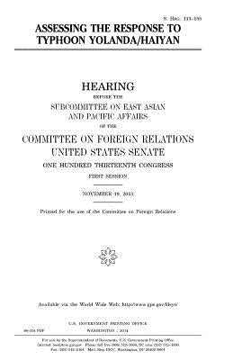 Assessing the response to Typhoon Yolanda/Haiyan by Senate, United States