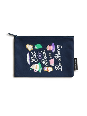 Eat, Read, & Be Merry Pouch by Out of Print