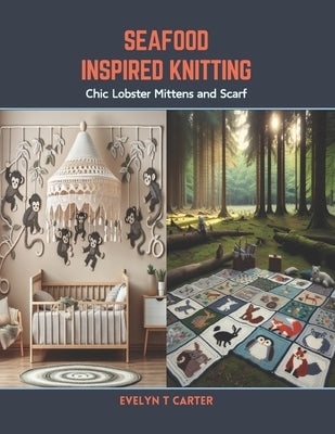 Seafood Inspired Knitting: Chic Lobster Mittens and Scarf by Carter, Evelyn T.