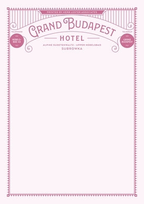 Grand Budapest Hotel: Fictional Hotel Notepad Set by Herb Lester Associates