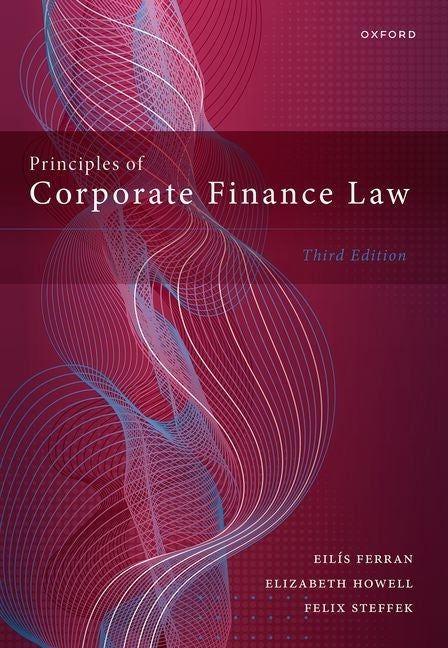 Principles of Corporate Finance Law by Ferran, Eilís