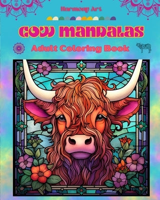 Cow Mandalas Adult Coloring Book Anti-Stress and Relaxing Mandalas to Promote Creativity: Mystical Cow Designs to Relieve Stress and Balance the Mind by Art, Harmony