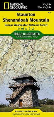 Staunton, Shenandoah Mountain Map [George Washington and Jefferson National Forests] by National Geographic Maps