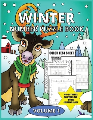 Winter Number Puzzle Book: Over 160+ Brain Games and Activities Featuring Search and Find, Fill In The Numbers, Mazes, Classic 9x9 Easy Sudoku, C by Your Puzzle Press