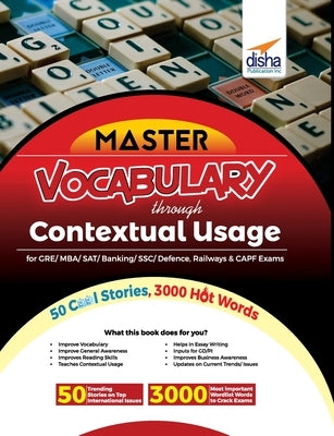 Mastering VOCABULARY through Contextual Usage for GRE, MBA, SAT, Banking, SSC, Defence, Railways & CAPF Exams 3rd Edition by Disha Experts