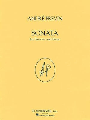 Andre Previn: Sonata: For Bassoon and Piano by G Schirmer Inc