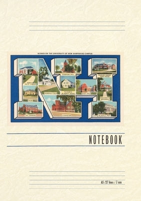 Vintage Lined Notebook Greetings from NH, University of New Hampshire by Found Image Press