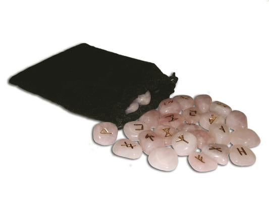 Rose Quartz Runes by Lo Scarabeo