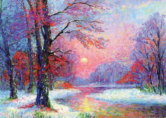 Winter Daybreak Deluxe Boxed Holiday Cards (20 Cards, 21 Self-Sealing Envelopes) by 