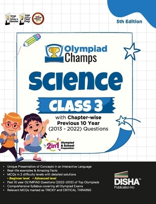 Olympiad Champs Science Class 3 with Chapter-wise Previous 10 Year (2013 - 2022) Questions 5th Edition Complete Prep Guide with Theory, PYQs, Past & P by Disha Experts