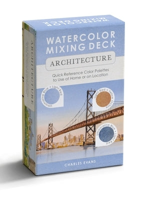 Watercolor Mixing Deck: Architecture: Quick Reference Color Palettes to Use at Home or on Location by Evans, Charles