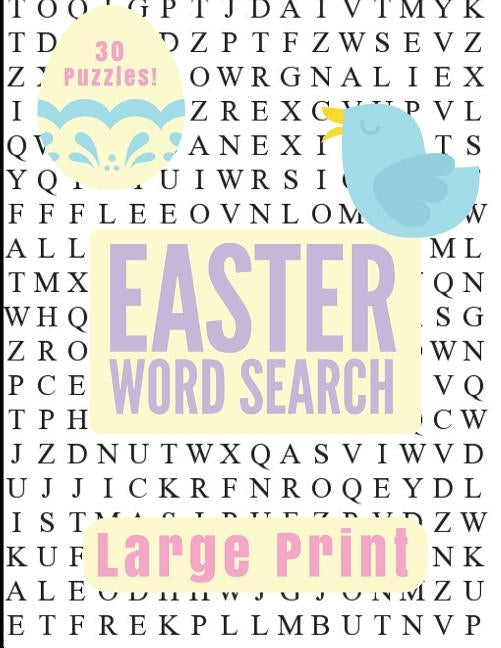 Easter Large Print Word Search by Puzzle Pyramid