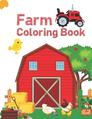 Farm Coloring Book: Simple and Fun Designs Cows, Chickens, Horses, Ducks and more by Zinaoui, Oussama