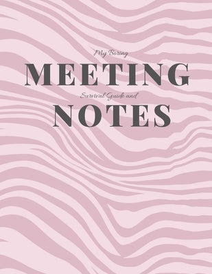 My Boring Meeting Survival Guide and Notes: 8.5x11 Meeting Notebook and Puzzle Book by Books, Gadfly