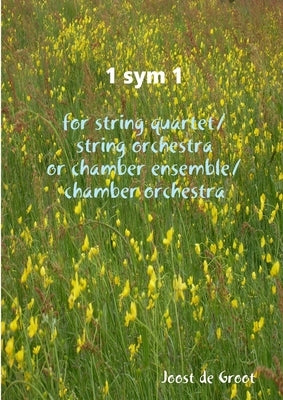 1 sym 1 for string quartet/string orchestra or chamber ensemble/chamber orchestra by De Groot, Joost