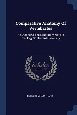 Comparative Anatomy Of Vertebrates: An Outline Of The Laboratory Work In "zoölogy 3", Harvard University by Rand, Herbert Wilbur