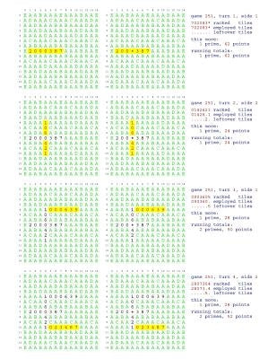 Prime Scrabble Examples 251-300 by Gurtowski, Francis
