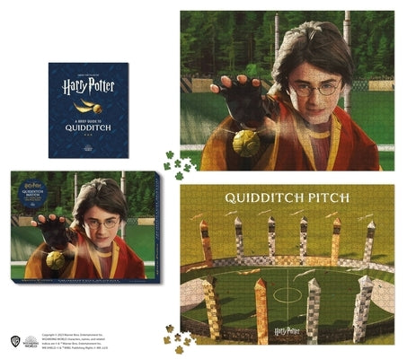 Harry Potter Quidditch Match 2-In-1 Double-Sided 1000-Piece Puzzle by Lemke, Donald