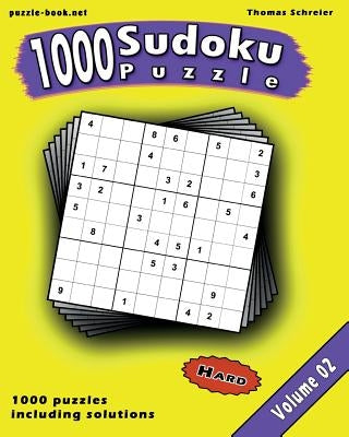 Sudoku: 1000 Hard 9x9 Sudoku, Vol. 2 by Schreier, Thomas