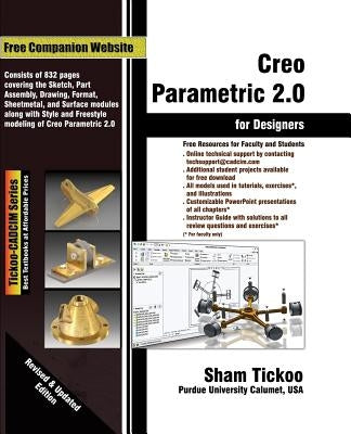 Creo Parametric 2.0 for Designers by Technologies, Cadcim