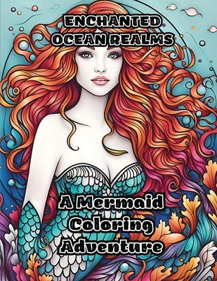 Enchanted Ocean Realms: A Mermaid Coloring Adventure by Colorzen
