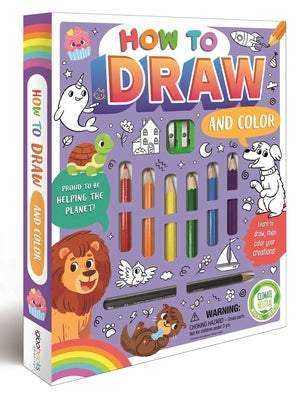 How to Draw and Color Set: With 6 Colored Pencils & Sketching Pencil by Igloobooks