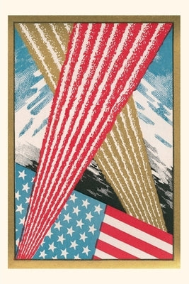 Vintage Journal Flag with Fireworks by Found Image Press