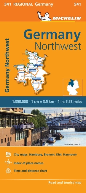Michelin Germany Northwest: Schleswig-Holstein, Niedersachsen, Hamburg, Bremen by Michelin