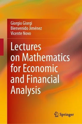 Lectures on Mathematics for Economic and Financial Analysis by Giorgi, Giorgio