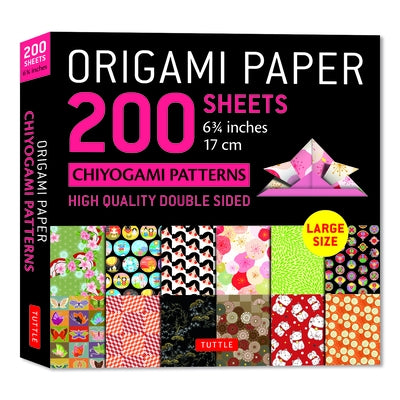 Origami Paper 200 Sheets Chiyogami Patterns 6 3/4 (17cm): Tuttle Origami Paper: Double-Sided Origami Sheets with 12 Different Patterns (Instructions f by Tuttle Studio