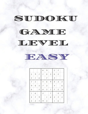 Sudoku Game Level Easy: Large sized sudoku number puzzle book by Cannonbooks
