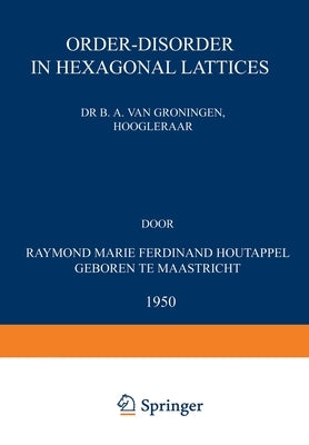 Order-disorder in hexagonal lattices by Houtappel, Raymond Marie Ferdinand