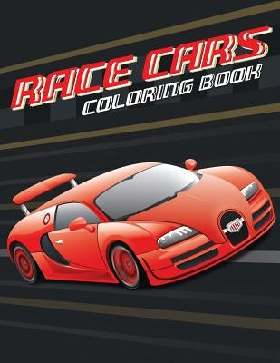 Race cars; Easy coloring book for boys kids toddler, Imagination learning in school and home: Kids coloring book helping brain function, creativity, a by Leaves, Banana