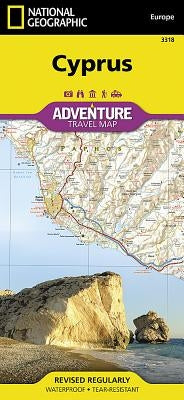 Cyprus Map by National Geographic Maps