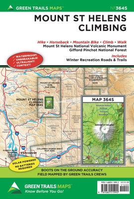 Mount St. Helens Climbing, Wa No. 364s by Maps, Green Trails