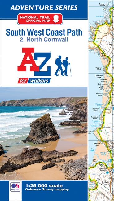 South West Coast Path North Cornwall A-Z Adventure Atlas by Geographers' A-Z Map Co Ltd