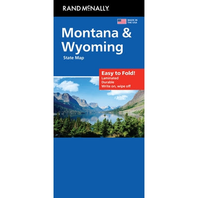 Rand McNally Easy to Fold: Montana, Wyoming Laminated Map by Rand McNally
