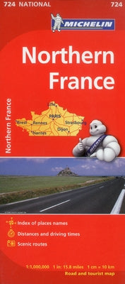 Michelin Northern France Road and Tourist Map by Michelin