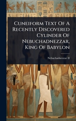 Cuneiform Text Of A Recently Discovered Cylinder Of Nebuchadnezzar, King Of Babylon by Nebuchadnezzar II (King of Babylonia)