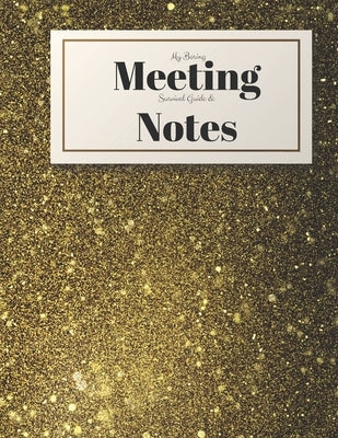 My Boring Meeting Survival Guide and Notes: 8.5x11 Meeting Notebook and Puzzle Book by Books, Gadfly