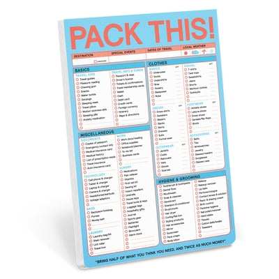 Pack This Pad (Pastel Version) by Knock Knock