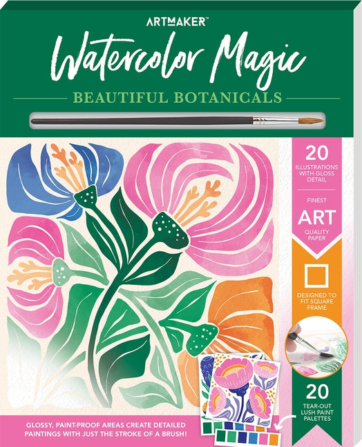 Art Maker Watercolor Magic Beautiful Botanicals by Hinkler Pty Ltd, Hinkler Pty Ltd
