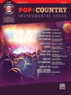 Pop & Country Instrumental Solos Alto Saxophone: Book & CD by Galliford, Bill